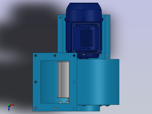 离心式通风机俯视缩略图
