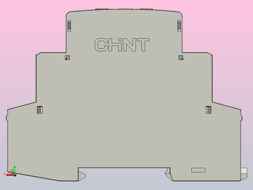 NTE8-M1时间继电器三维模型202012后视图