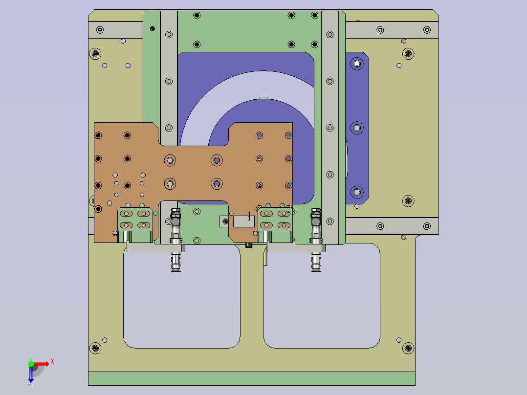 凸轮机械手(ppu机械手)俯视图