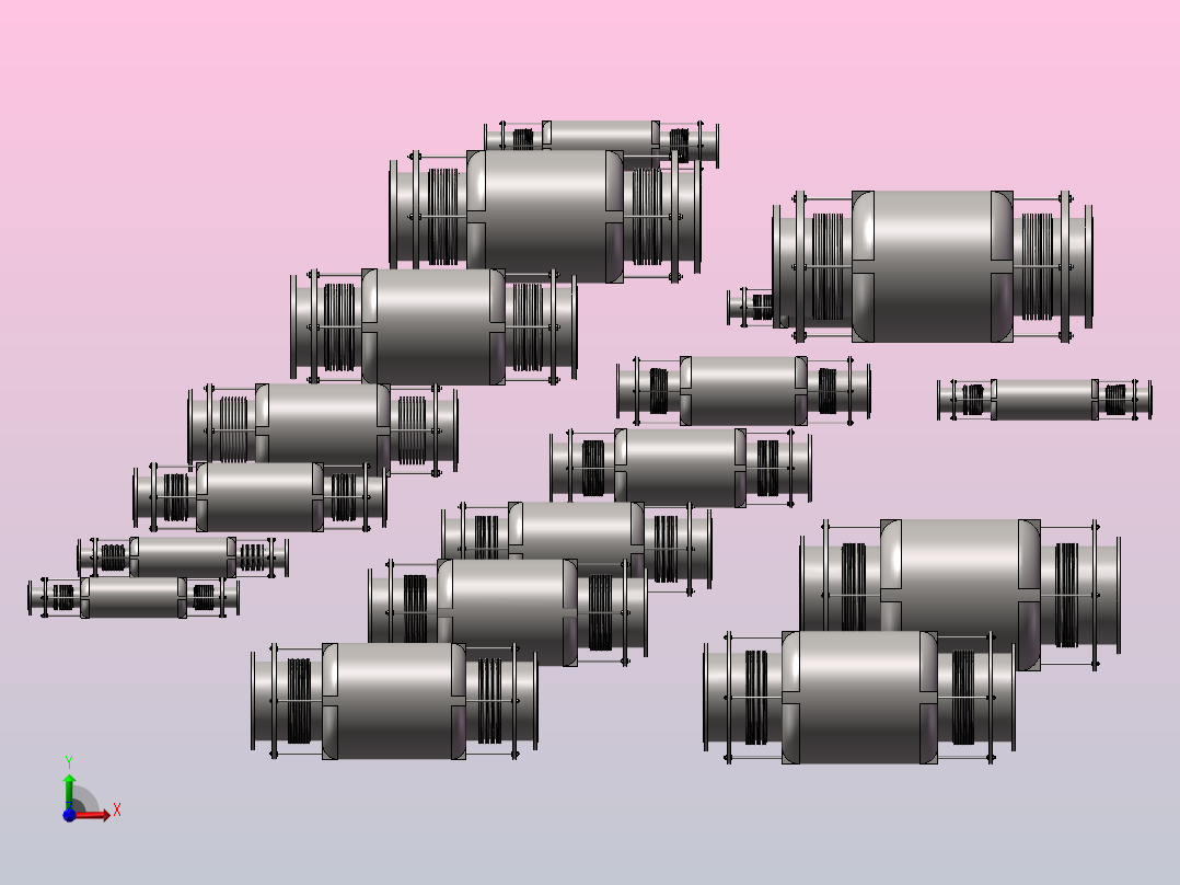 PB型波纹管补偿器 17款前视图