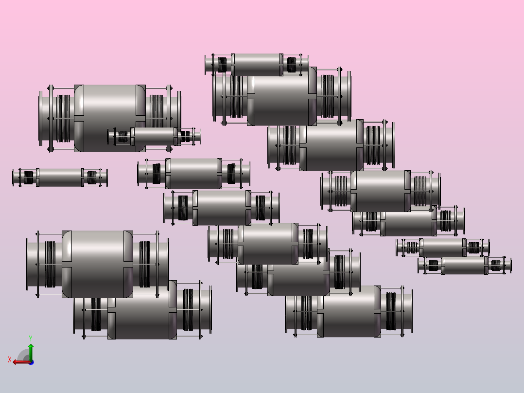 PB型波纹管补偿器 17款后视图