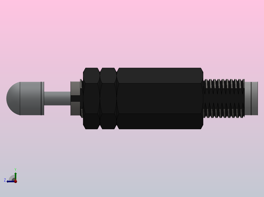 HRB系列液压缓冲器[HRB-C1411-S]右视图