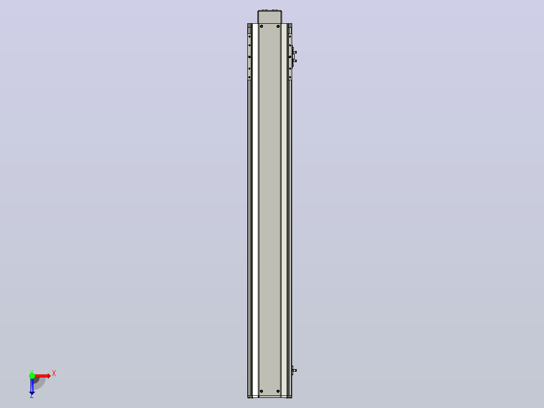 SYS14-900-BM-200W滚珠花健、支撑座、滚珠丝杠、交叉导轨、直线模组.STEP俯视图