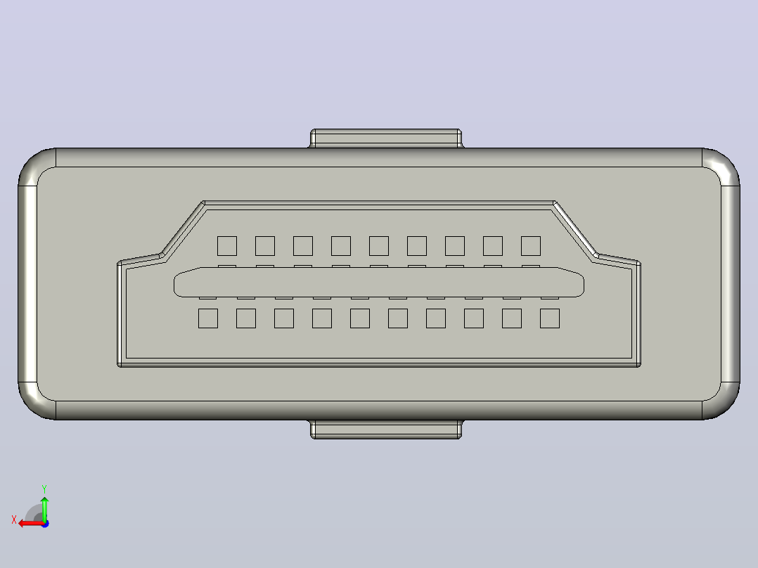 HDMI 电缆后视图