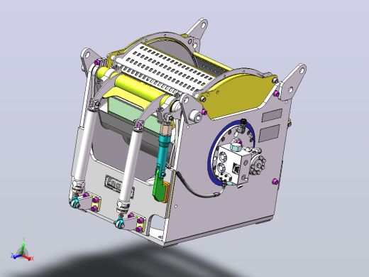 (Enquip)10 吨液压绞车结构3D图纸 Solidworks设计