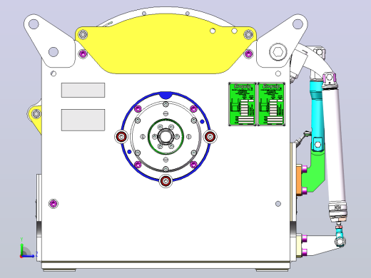(Enquip)10 吨液压绞车结构3D图纸 Solidworks设计左视缩略图