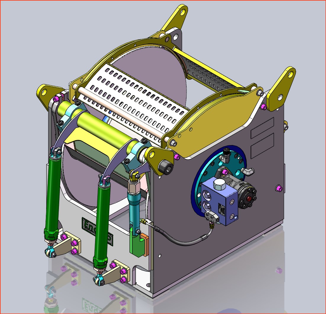 (Enquip)10 吨液压绞车结构3D图纸 Solidworks设计