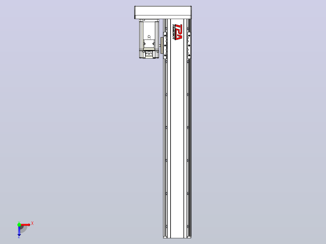 日规模组半封闭丝杆TPA-HNR-85D-1610-L500-MR-C-P20-N3俯视图