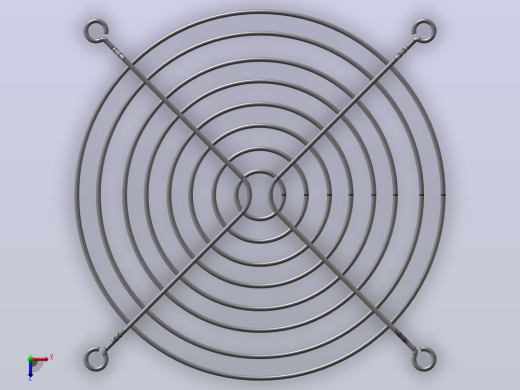 User Library-grille ventilateur 120mm - 544-0548_护网俯视缩略图