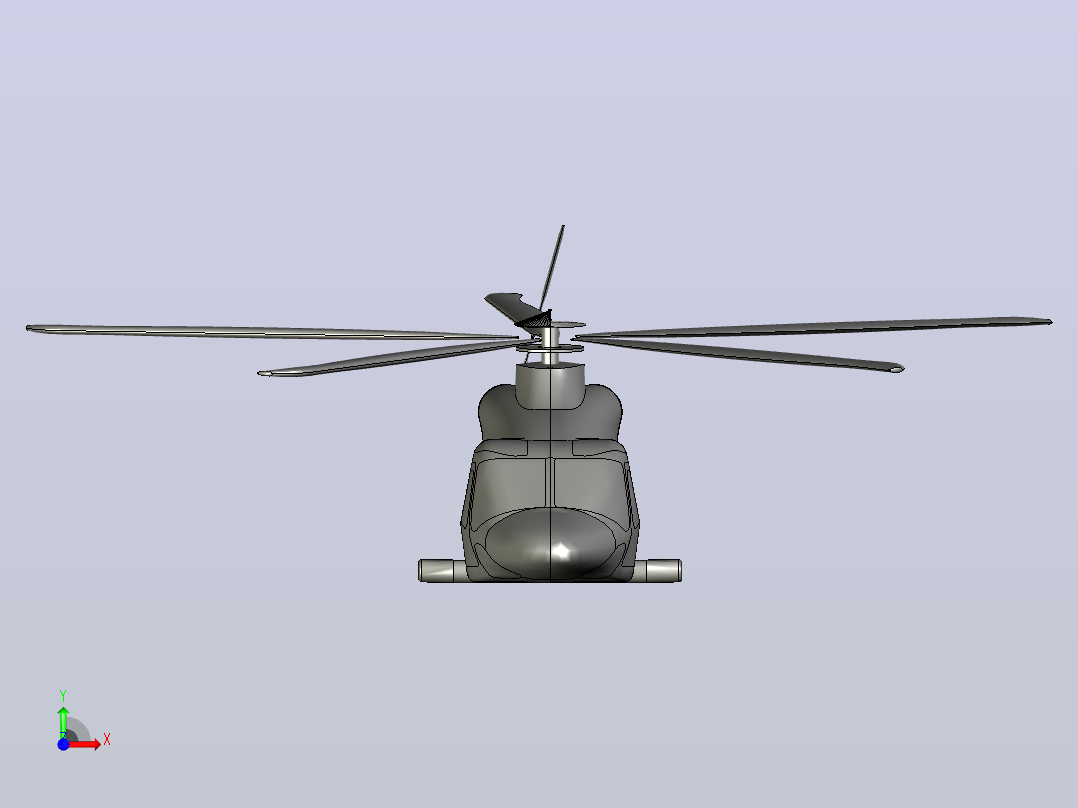 AW139直升机前视图