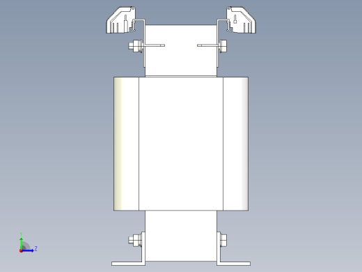 SG-4～5三相干式变压器三维模型202010 (1)左视缩略图