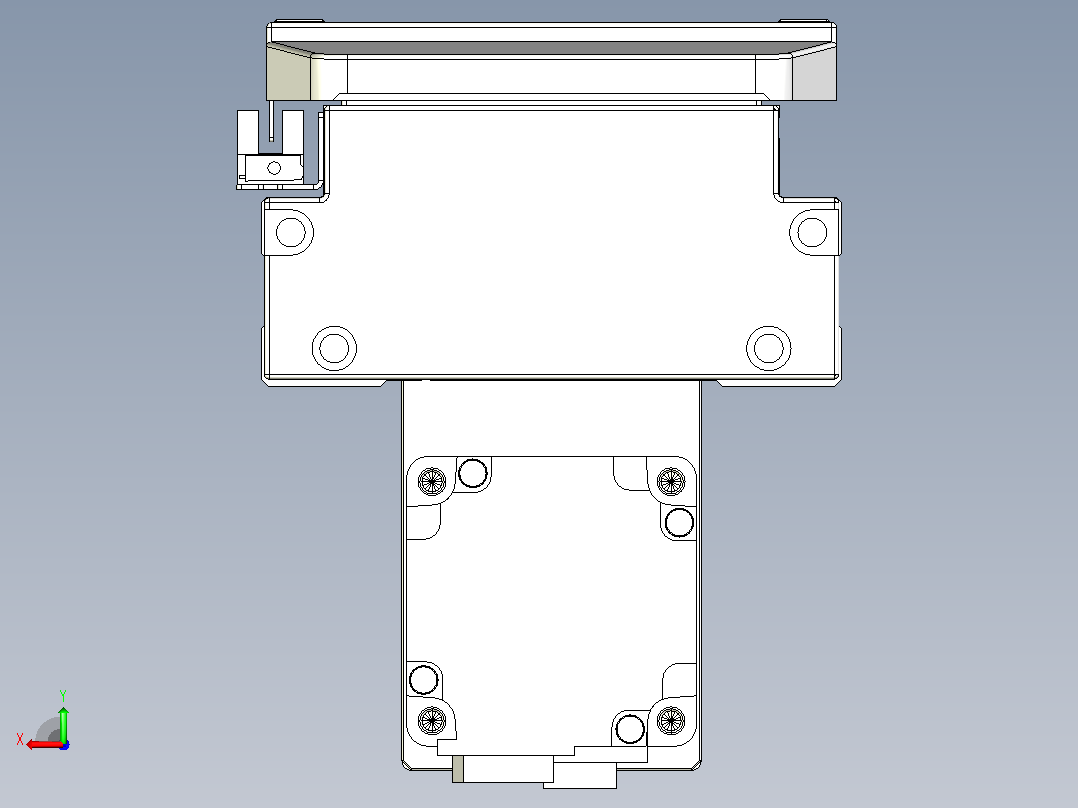 滚珠丝杠直线轴内置导轨TPA-GCR-120-1610C-L600-MP-M40-N3后视图
