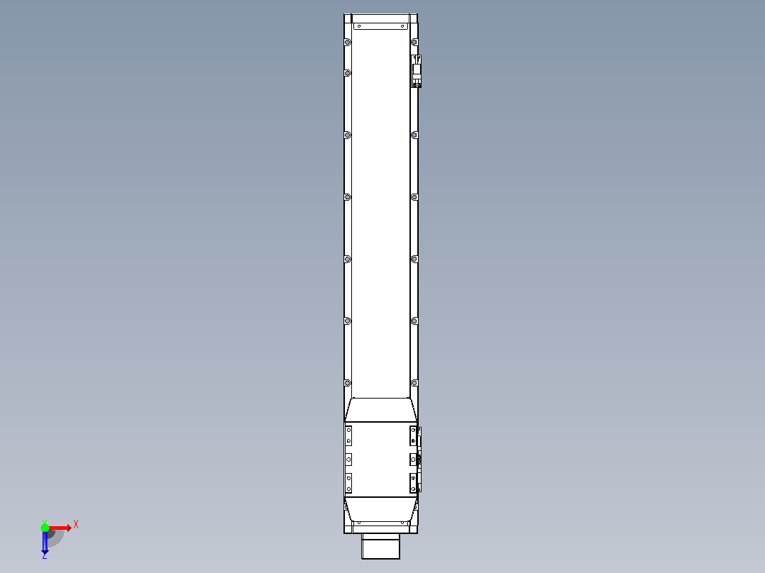 滚珠丝杠直线轴内置导轨TPA-GCR-120-1610C-L600-MP-M40-N3俯视图