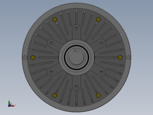 FZY型单出轴、止口支撑、水冷磁粉制动器[FZY1000]前视缩略图