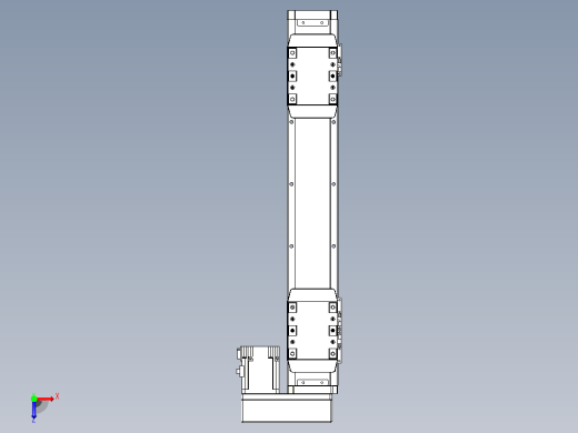 滚珠丝杠线性轴TPA-GCRS-80-1610C-L100-MR-M20-N3俯视缩略图