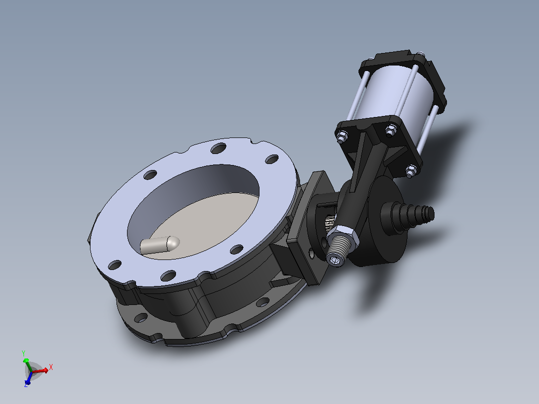 WAMV1FS150蝶阀主视图