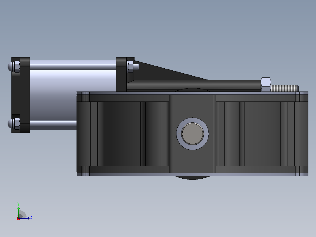 WAMV1FS150蝶阀左视图