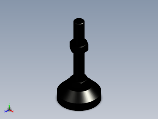 脚轮脚杯3D  WAD72-D80-M20-L125.x_t正等轴测缩略图