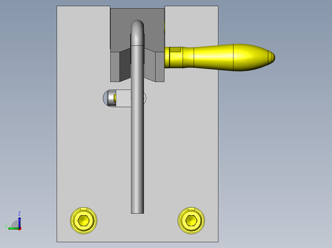 带锁开关杆左视图