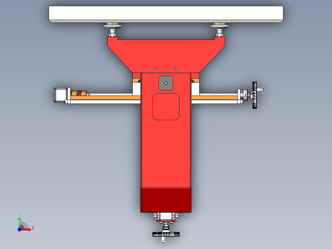 桌面数控铣床前视图