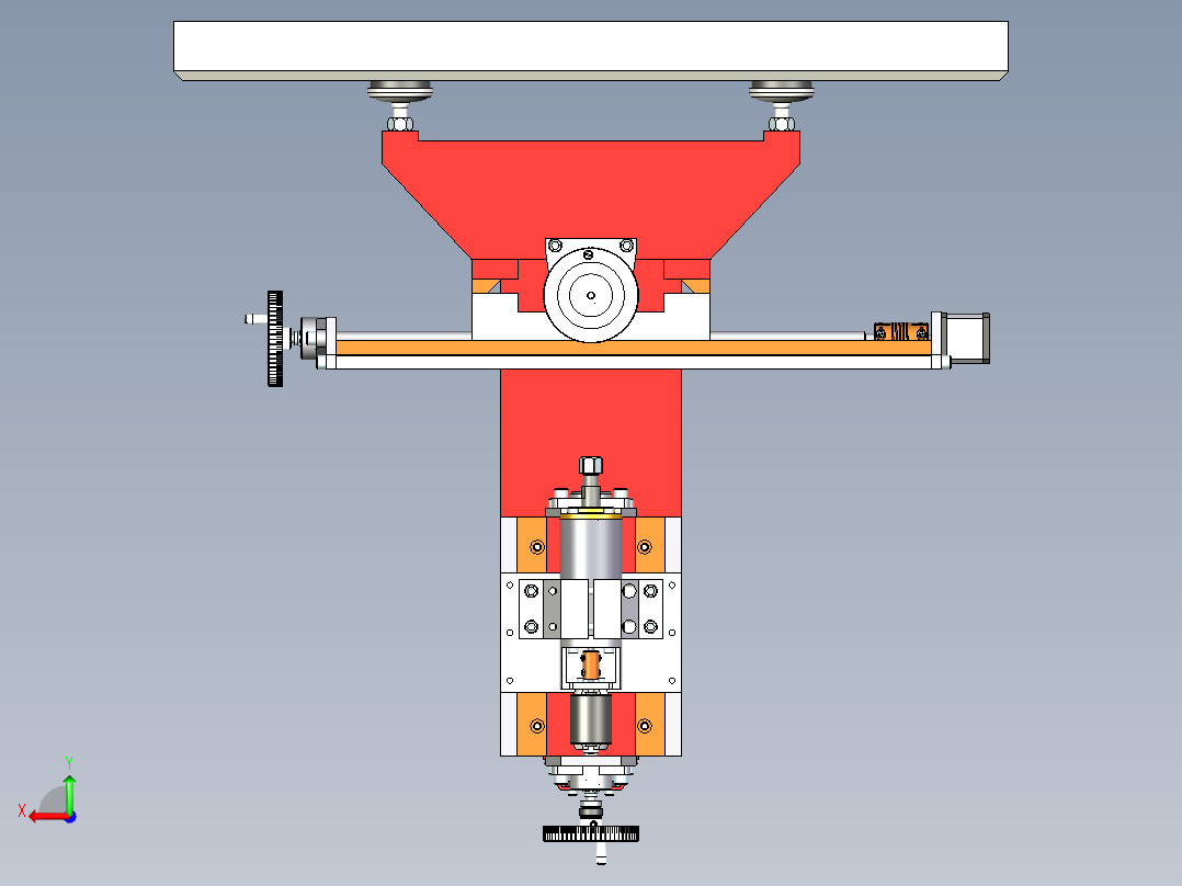 桌面数控铣床后视图