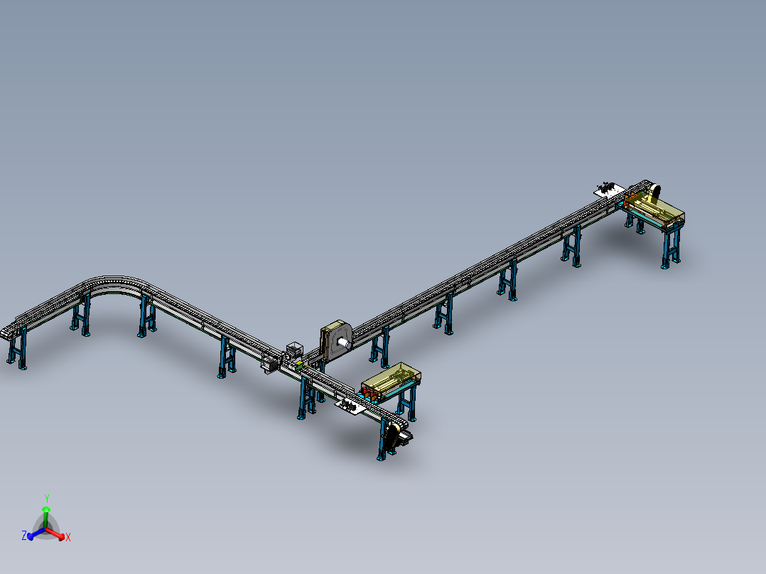 抛丸上料输送线