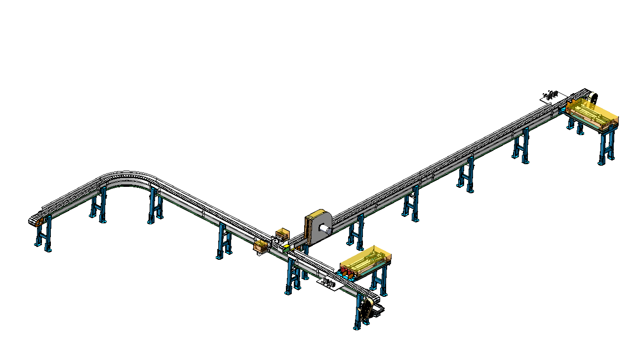 抛丸上料输送线