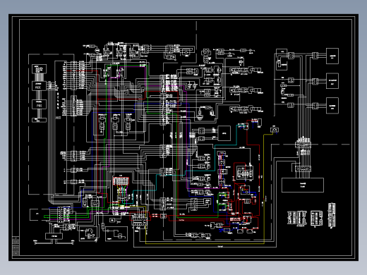 挖掘机电器原理图