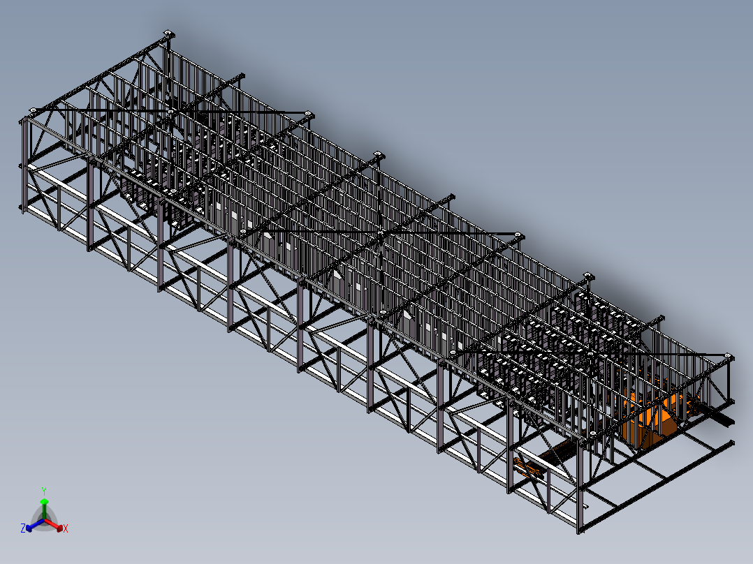 E146 立体仓库及堆垛机正等轴测图