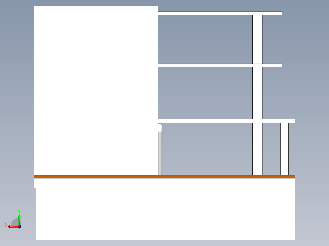 一款上下床后视图