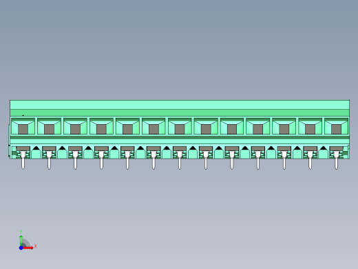 DEGSON DG636 系列 6.357.629.52mm 接线端子-DG636S-9.52-13P-14-00AH前视缩略图