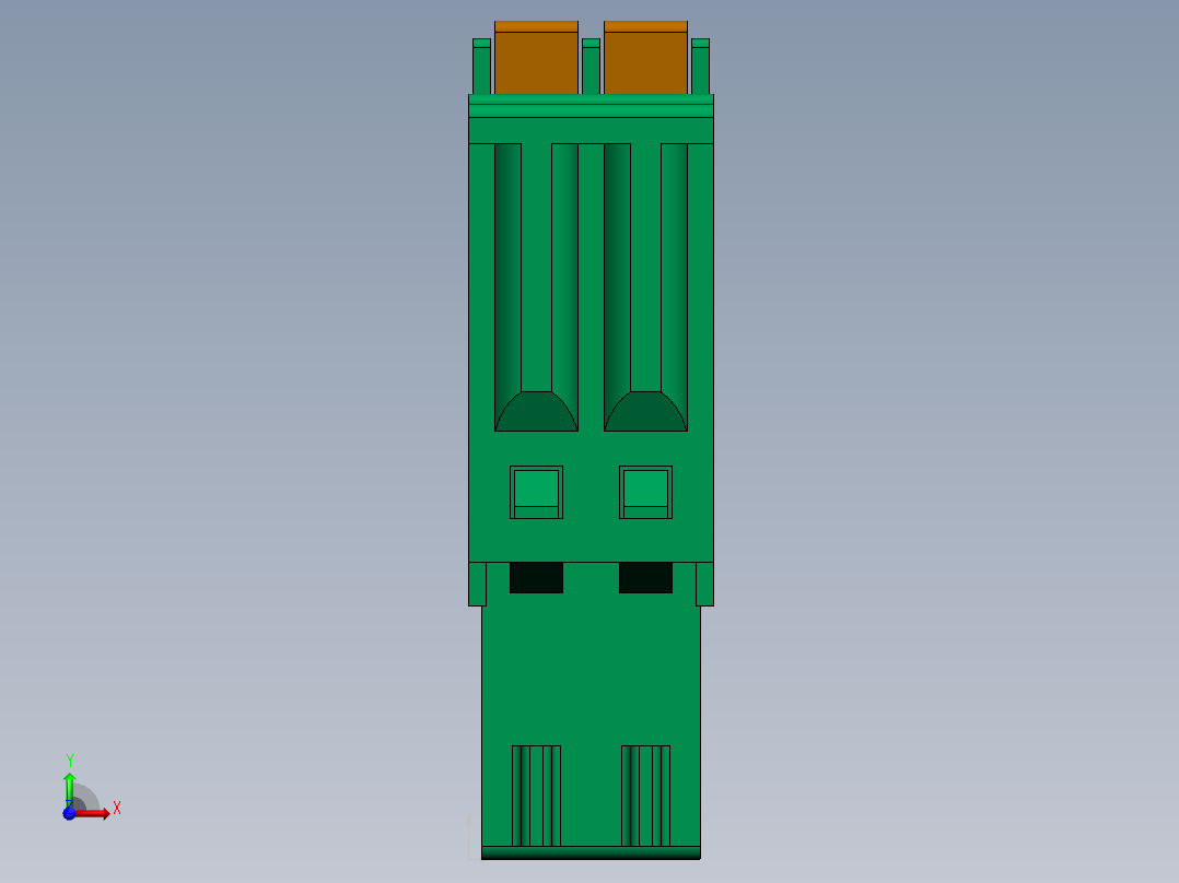 DEGSON 15EDG 系列 2.5mm 接线端子包-15EDGKD-2.5-xxP-14-00AH前视图