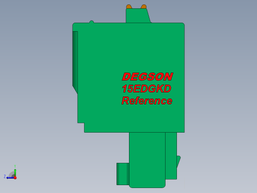 DEGSON 15EDG 系列 2.5mm 接线端子包-15EDGKD-2.5-xxP-14-00AH右视缩略图