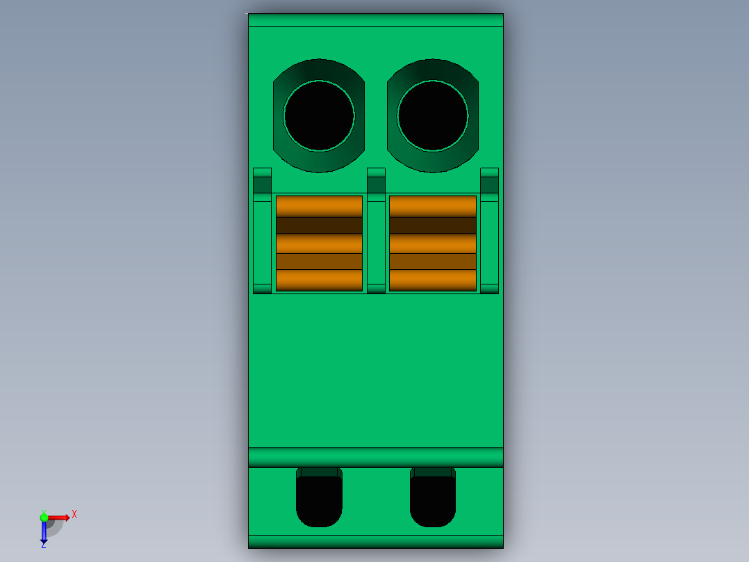 DEGSON 15EDG 系列 2.5mm 接线端子包-15EDGKD-2.5-xxP-14-00AH俯视图