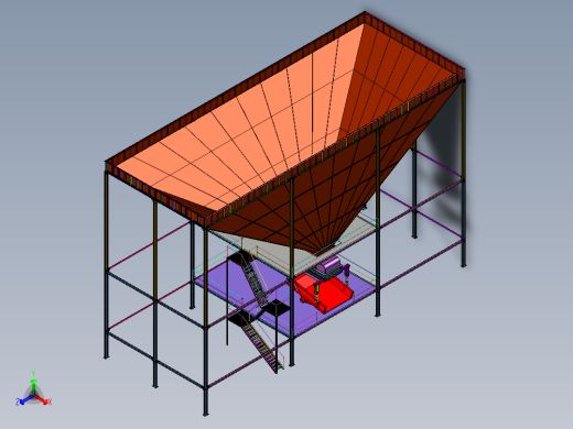 煤码头卸船机料斗系统