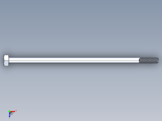 UNC 六角螺栓-Hex Bolt 0.250-20 x 6俯视缩略图