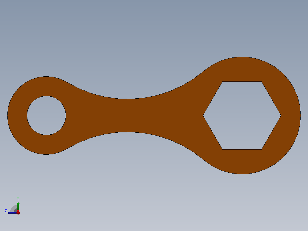 SW建模练习题-exercise 130右视图