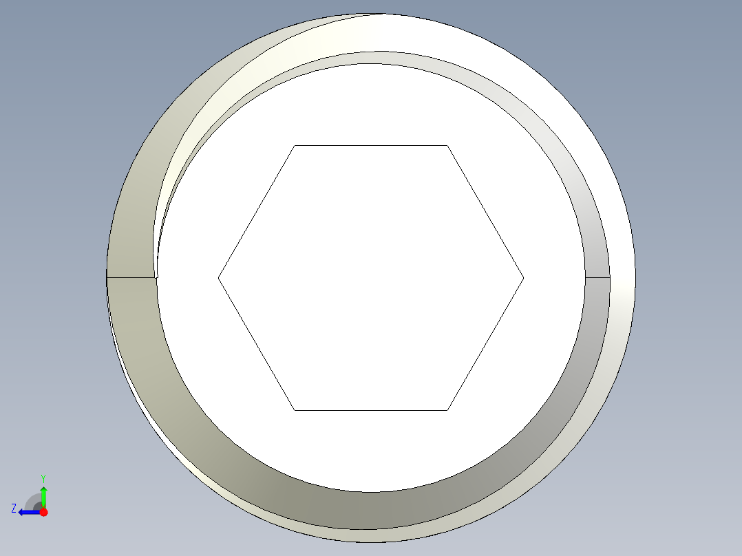 DIN 913-ISO 4026 固定螺钉-M10 L=30.STEP右视图