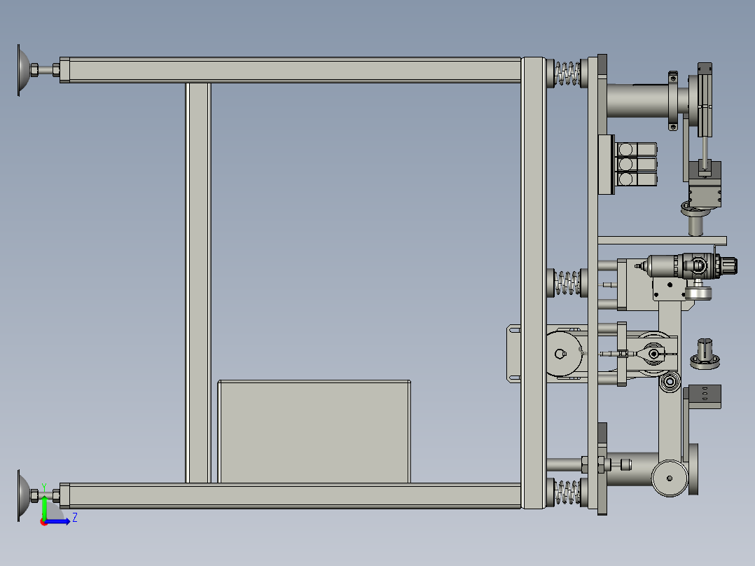 汽车锁栓磨耗试验机左视图