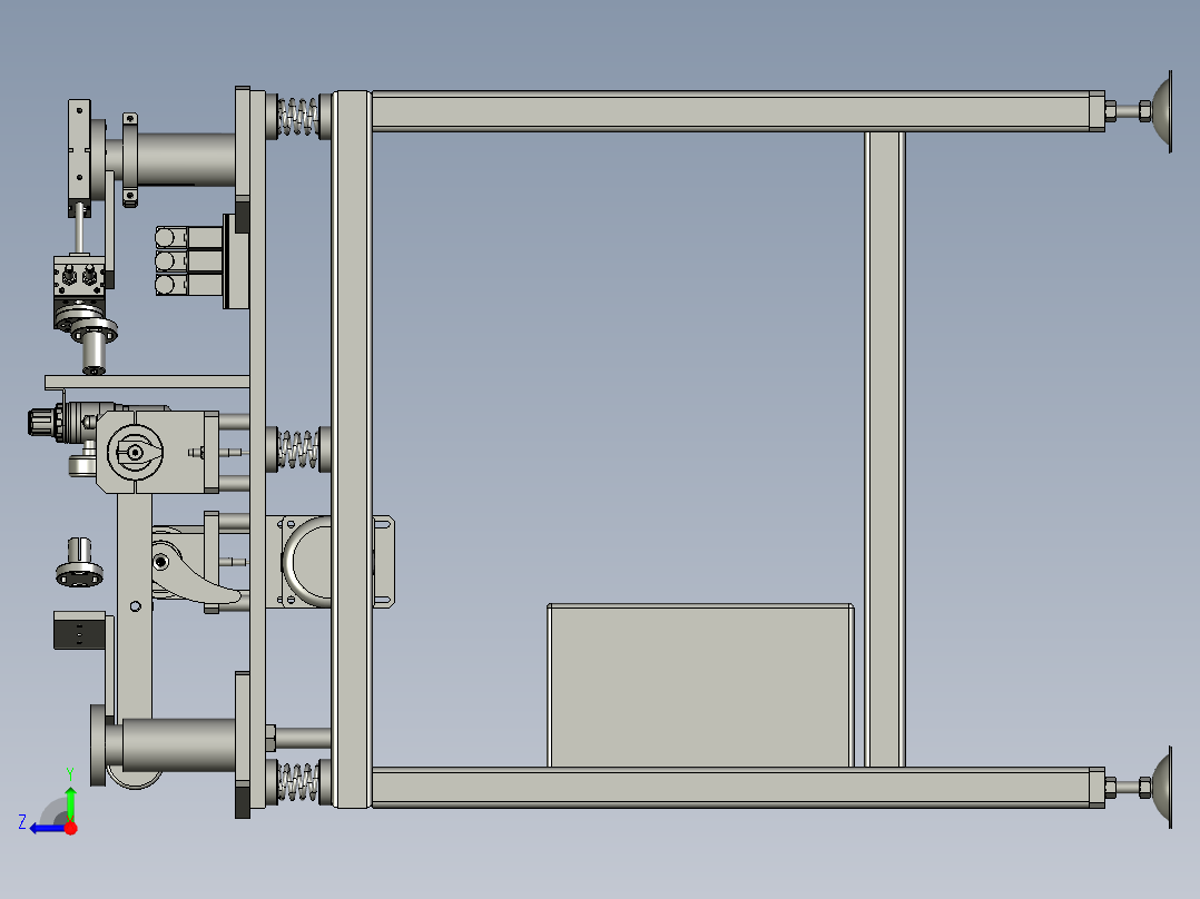 汽车锁栓磨耗试验机右视图