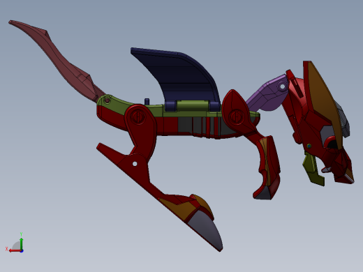 飞龙玩具3D模型后视缩略图