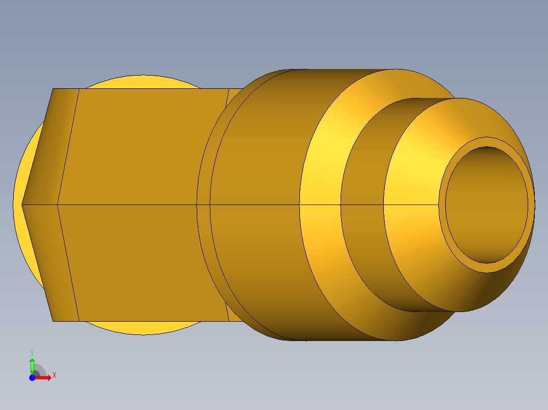 扩口式工业通用硬管接头45Deg Elbow 159F-4-2前视图