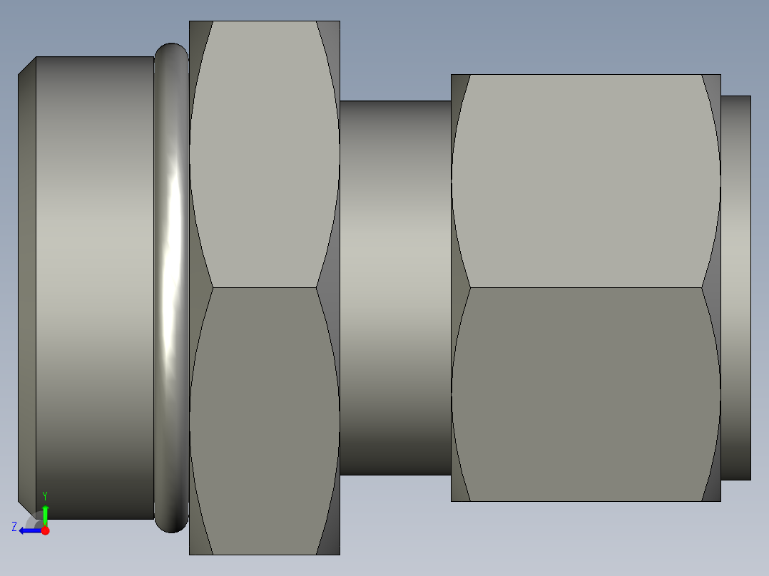 卡套式工业通用硬管接头16-20_f5bu-s右视图