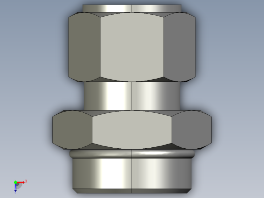 卡套式工业通用硬管接头16-20_f5bu-s俯视缩略图