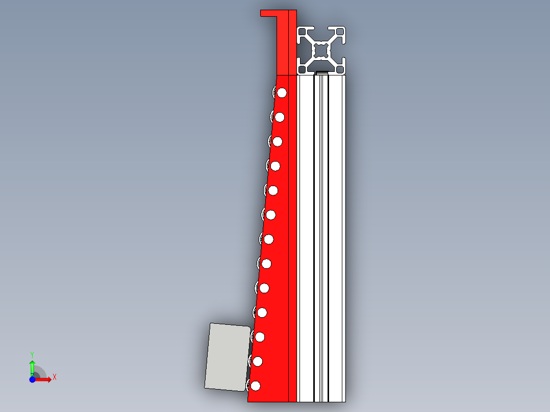 斜坡滚筒输送带-STP前视图