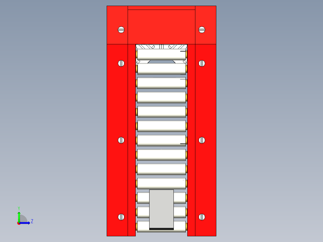 斜坡滚筒输送带-STP左视图