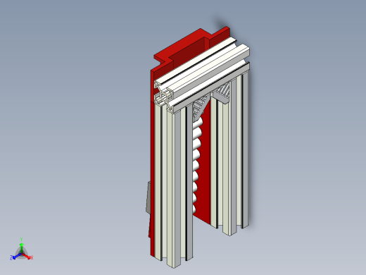 斜坡滚筒输送带-STP正等轴测缩略图