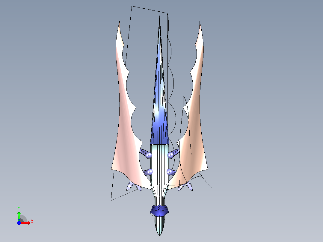 翼龙飞行器前视图