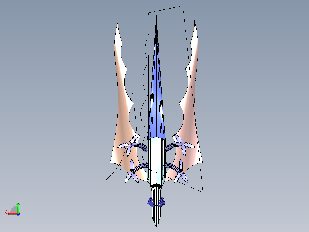翼龙飞行器后视图