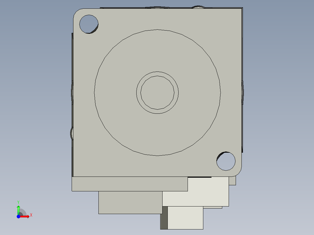 100W带刹车-hg-kr13b_a_stp三菱电机前视图